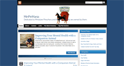 Desktop Screenshot of minpinmania.org